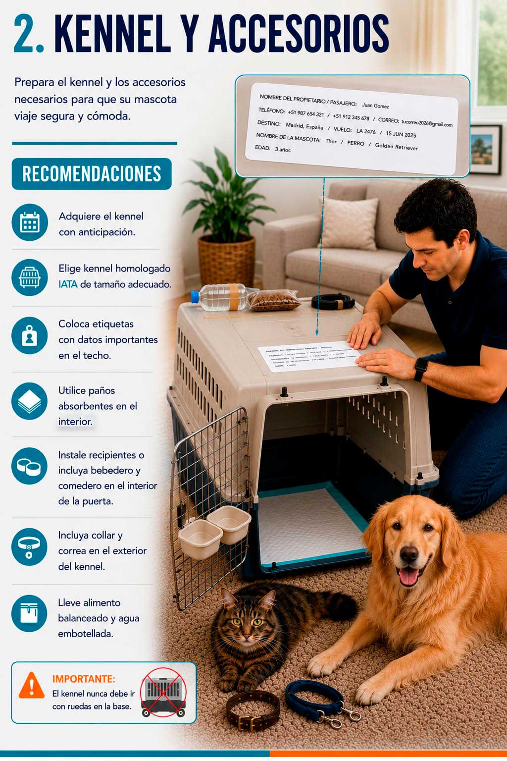 Preparar el Kennel Rígido